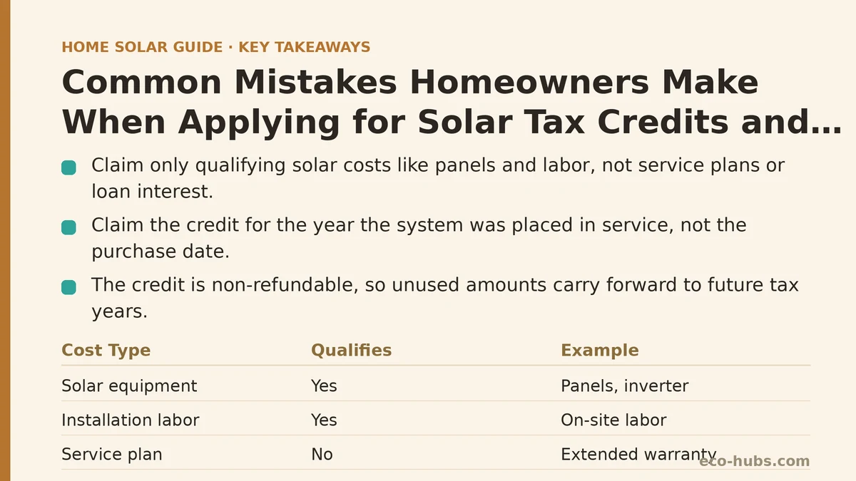 Common Mistakes Homeowners Make When Applying for Solar Tax Credits and Incentives