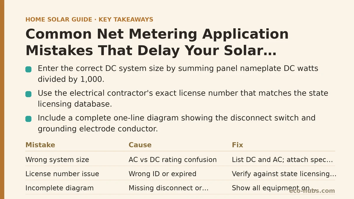 Common Net Metering Application Mistakes That Delay Your Solar Connection