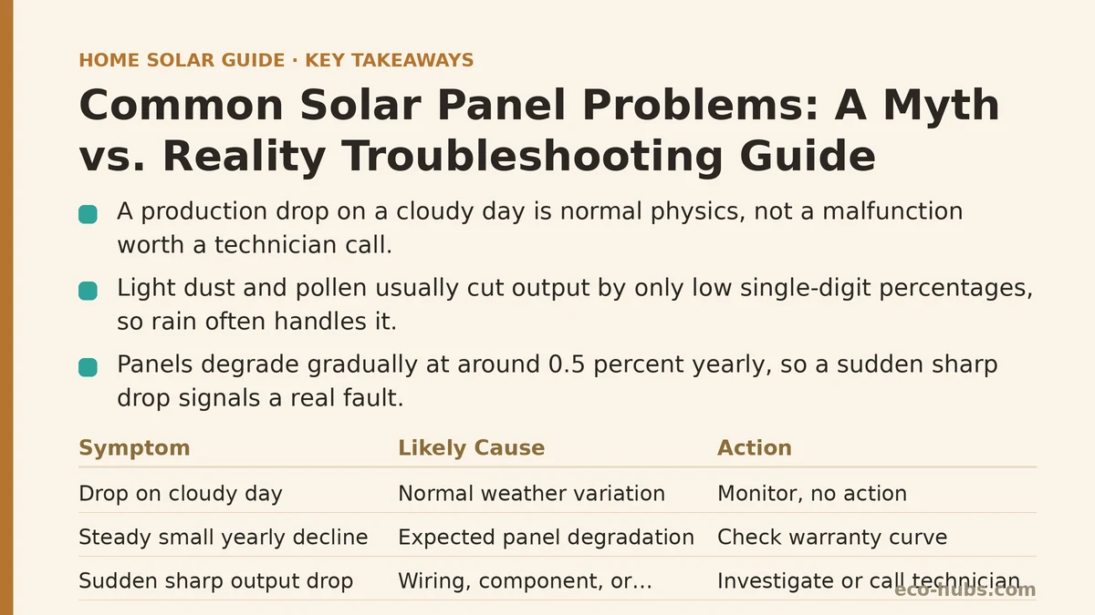 Common Solar Panel Problems: A Myth vs. Reality Troubleshooting Guide
