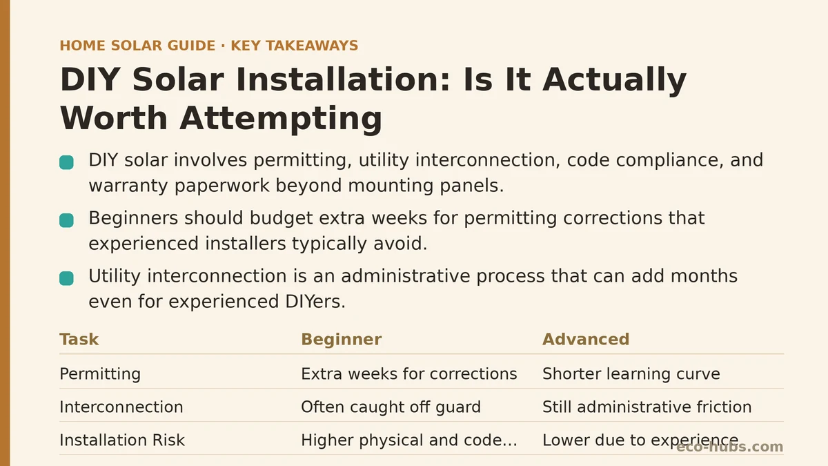 DIY Solar Installation: Is It Actually Worth Attempting