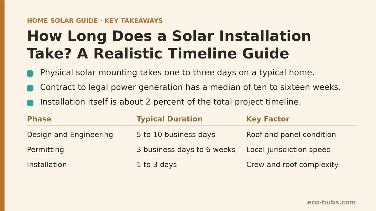 How Long Does a Solar Installation  Take? A Realistic Timeline Guide