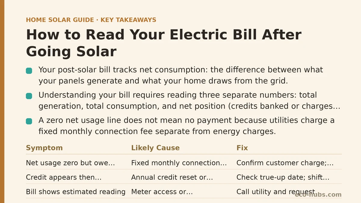 How to Read Your Electric Bill After Going Solar