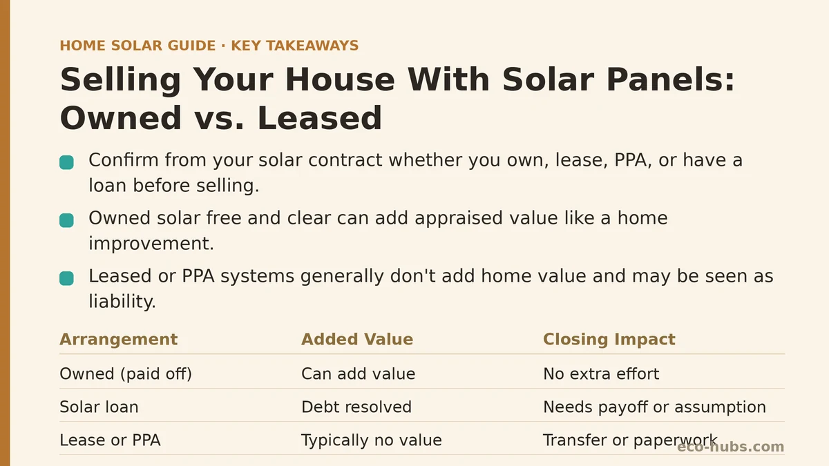 Selling Your House With Solar Panels: Owned vs. Leased