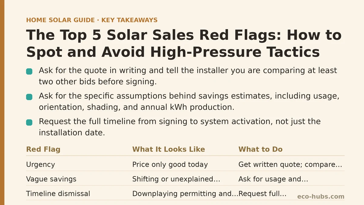 The Top 5 Solar Sales Red Flags: How to Spot and Avoid High-Pressure Tactics