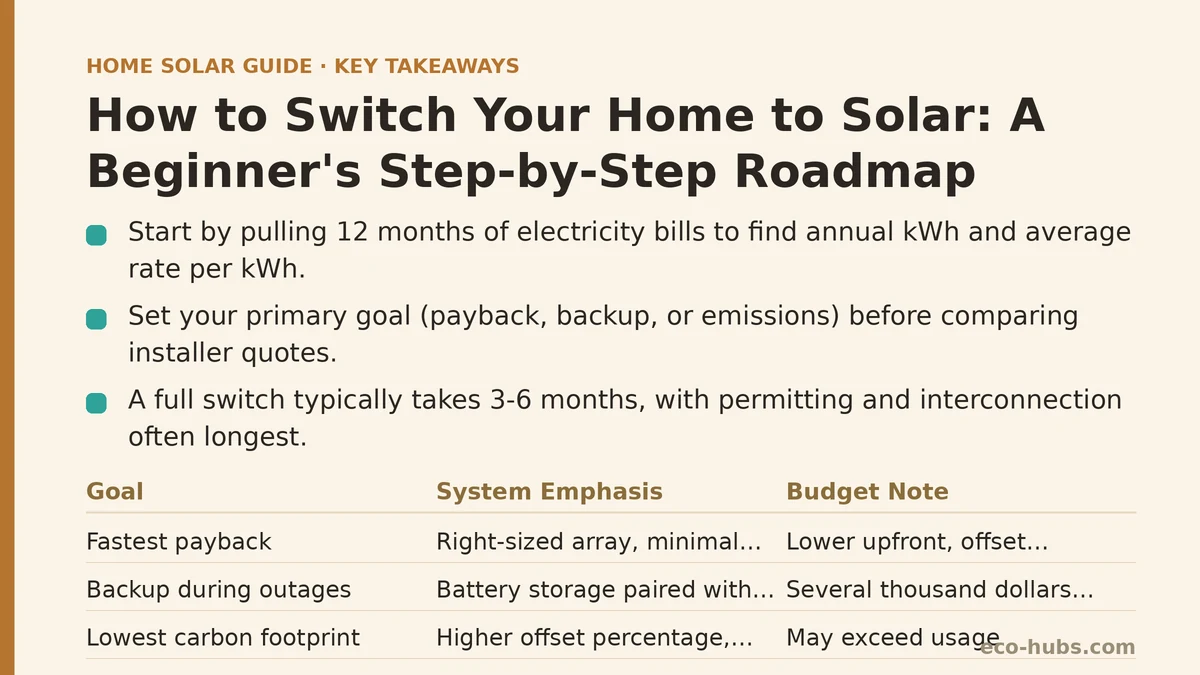 How to Switch Your Home to Solar: A Beginner&rsquo;s Step-by-Step Roadmap