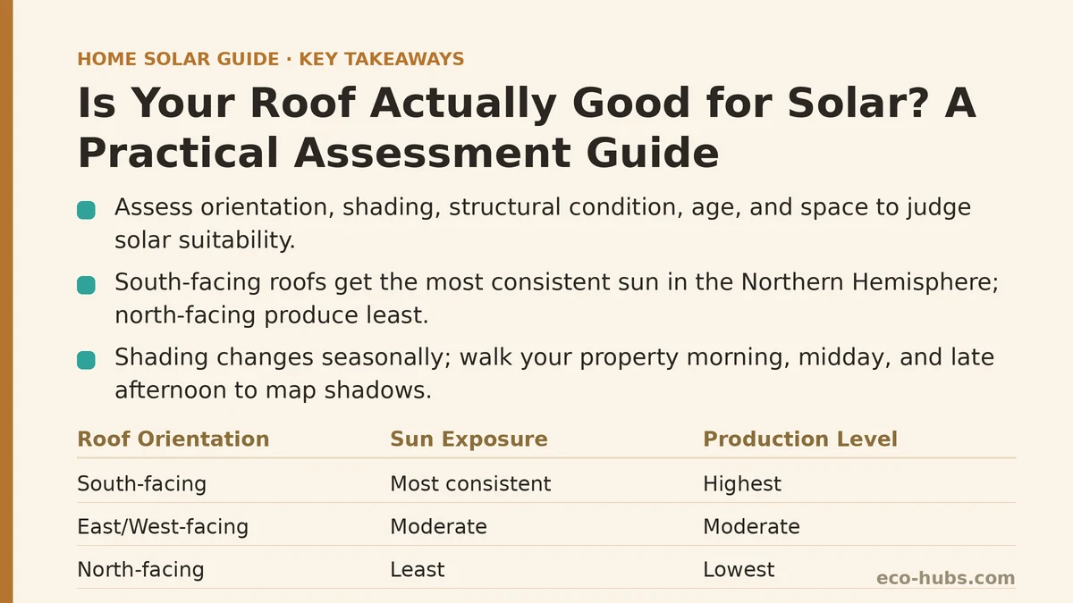 Is Your Roof Actually Good for Solar? A Practical Assessment Guide