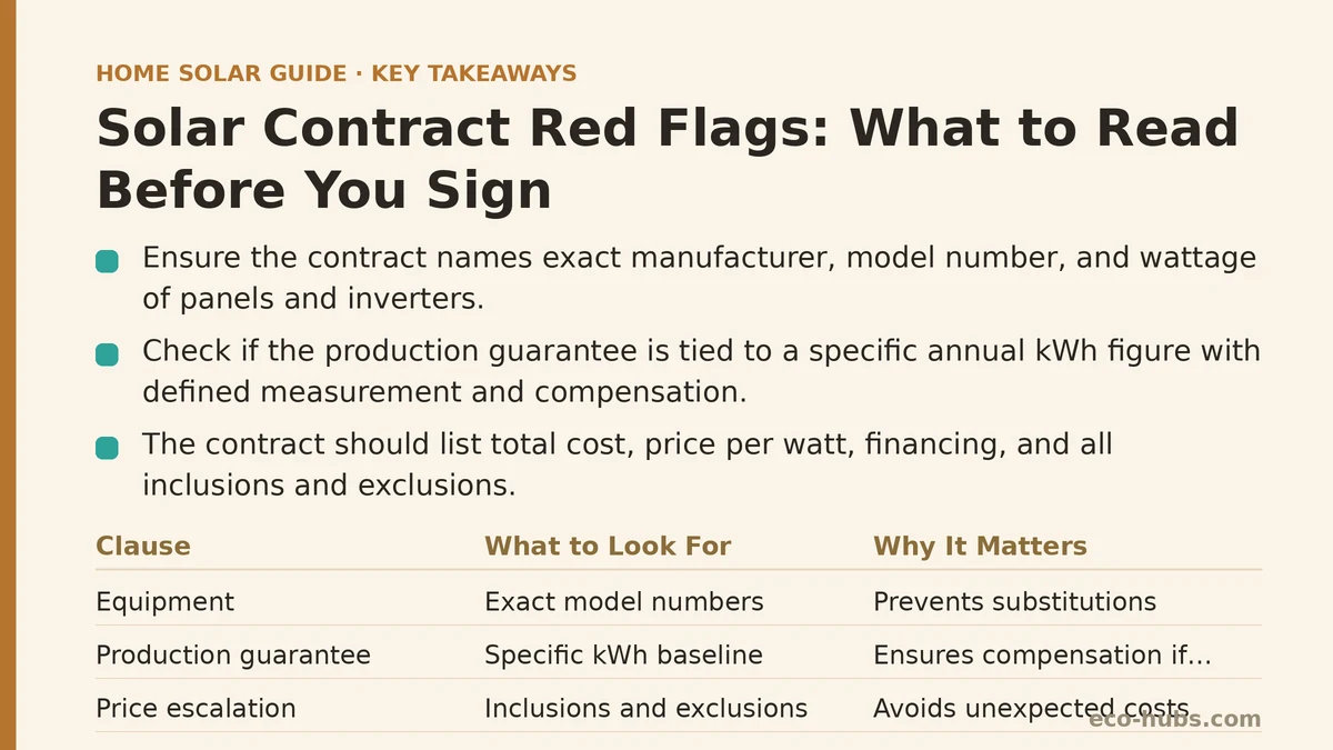 Solar Contract Red Flags: What to Read Before You Sign