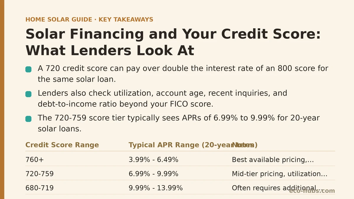 Solar Financing and Your Credit Score: What Lenders Look At