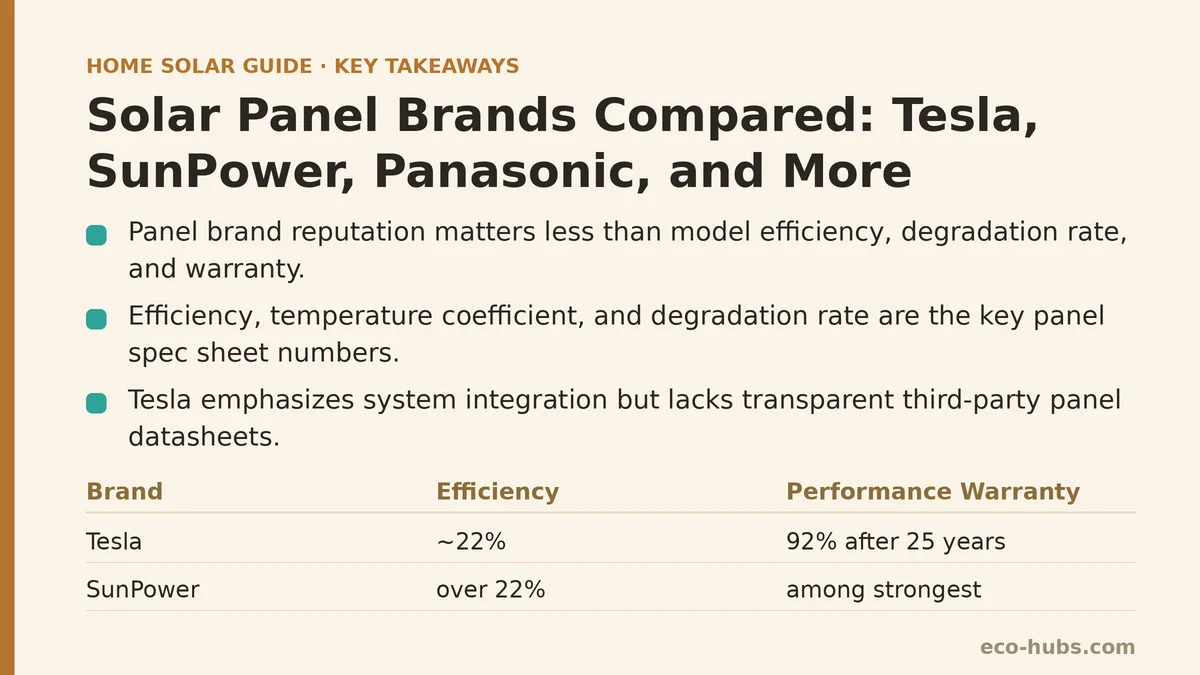 Solar Panel Brands Compared: Tesla, SunPower, Panasonic, and More