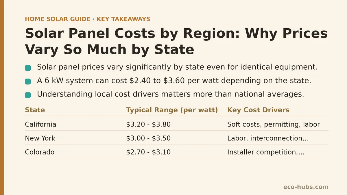 Solar Panel Costs by Region: Why Prices Vary So Much by State