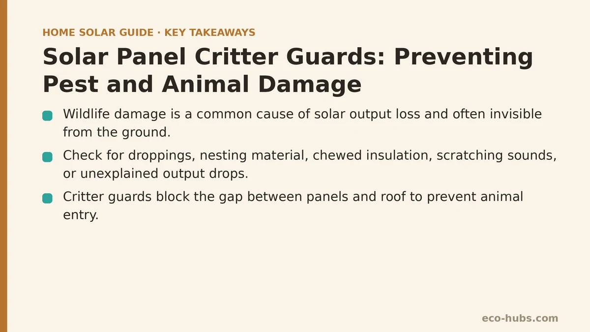 Solar Panel Critter Guards: Preventing Pest and Animal Damage
