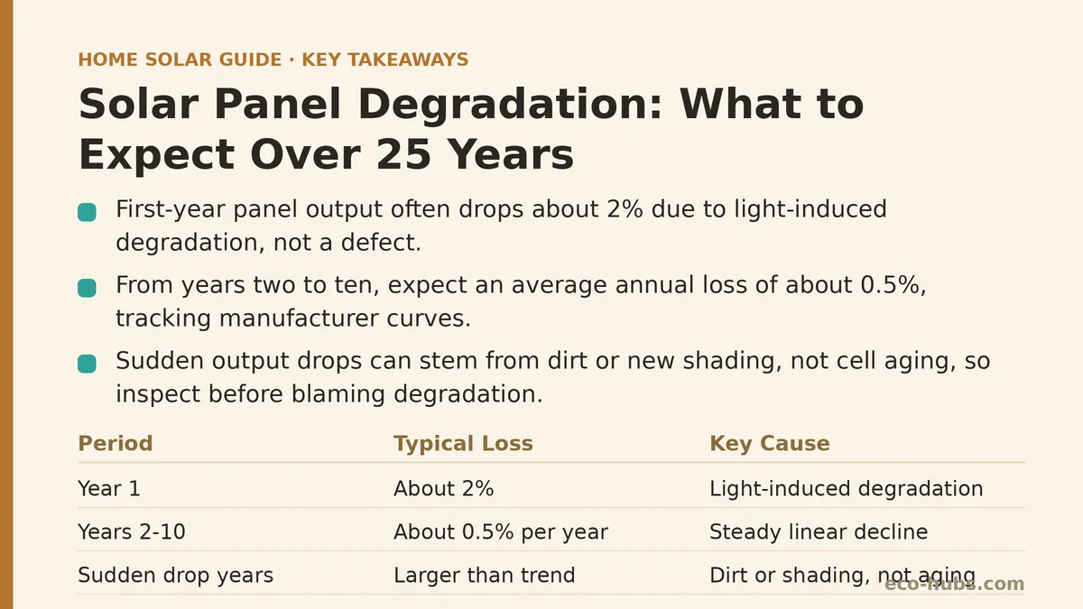 Solar Panel Degradation: What to Expect Over 25 Years