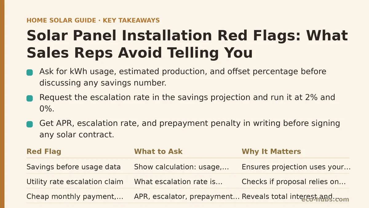 Solar Panel Installation Red Flags: What Sales Reps Avoid Telling You