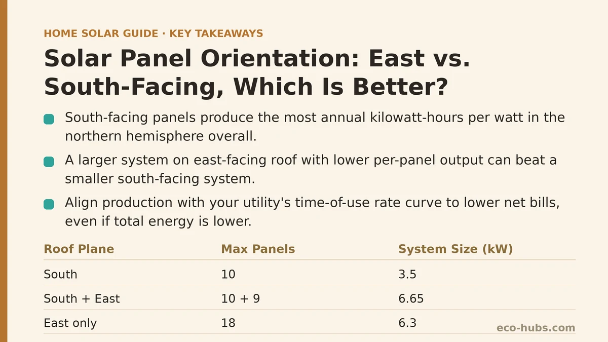 Solar Panel Orientation: East vs. South-Facing, Which Is Better?