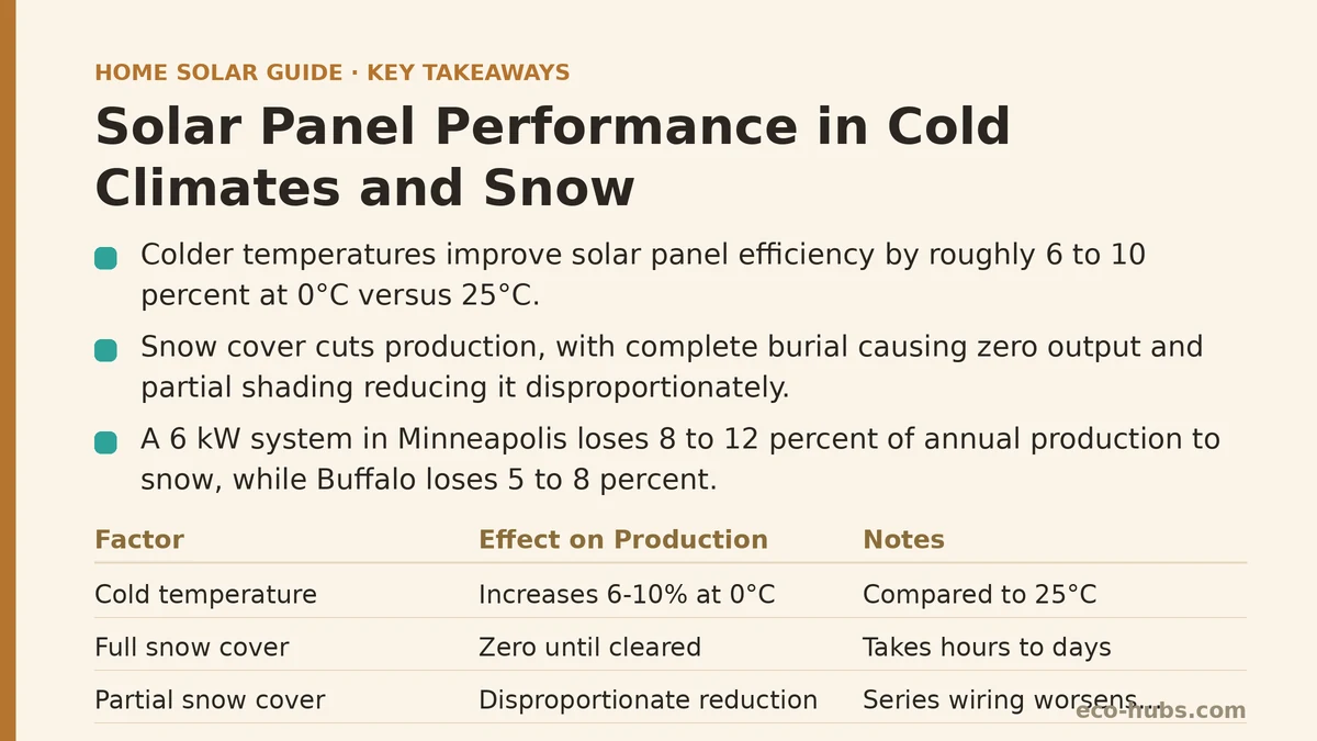 Solar Panel Performance in Cold Climates and Snow