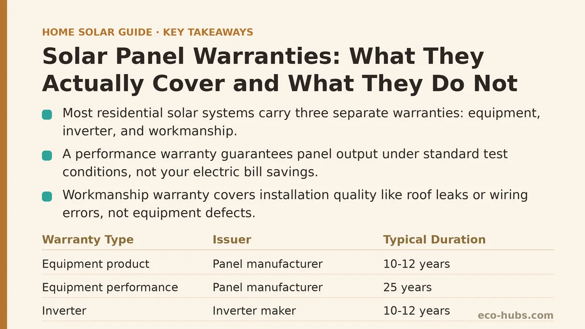 Solar Panel Warranties: What They Actually Cover and What They Do Not