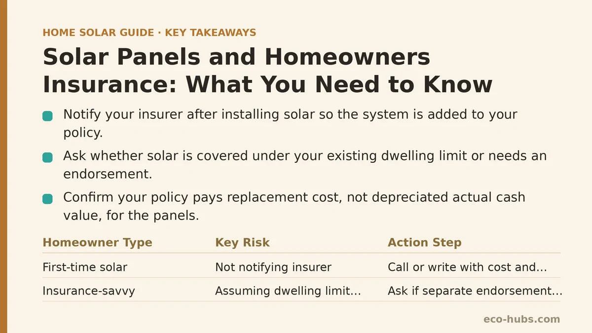 Solar Panels and Homeowners Insurance: What You Need to Know