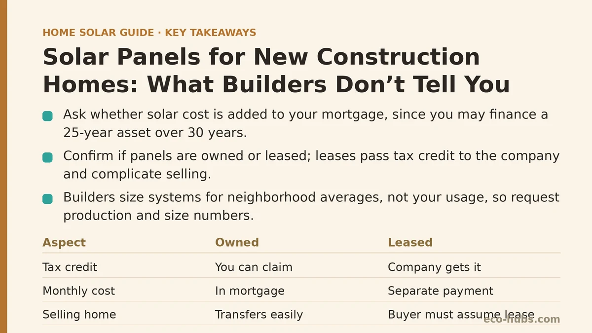 Solar Panels for New Construction Homes: What Builders Don’t Tell You
