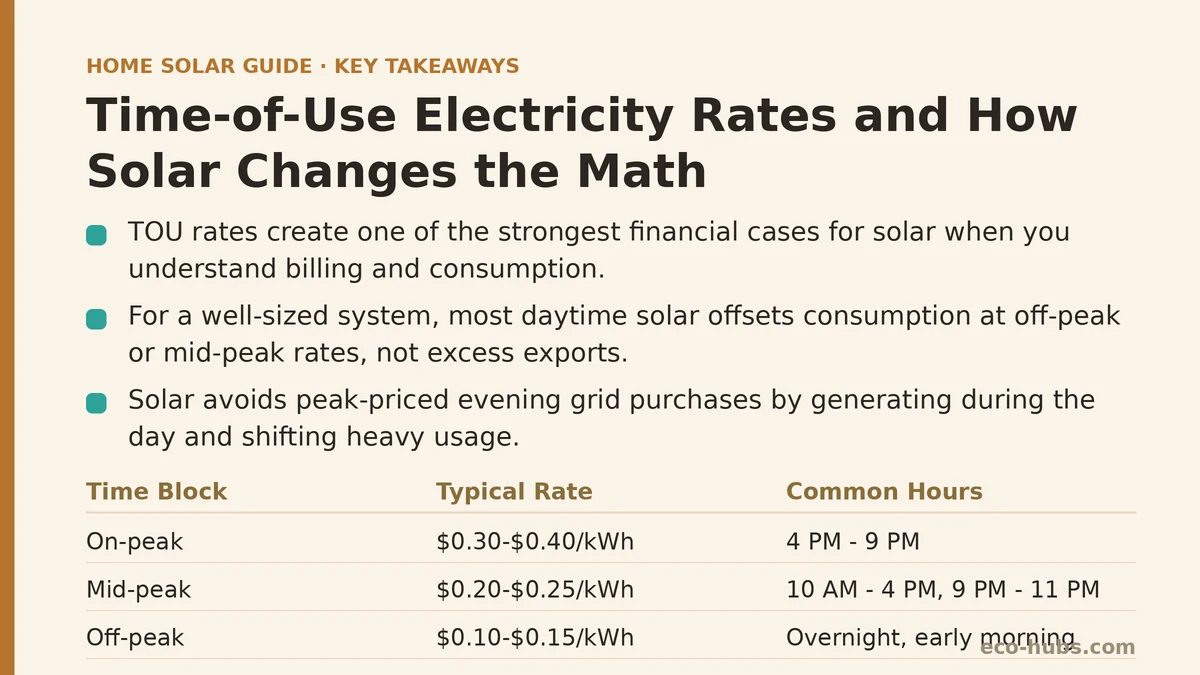 Time-of-Use Electricity Rates and How Solar Changes the Math